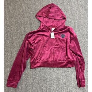 Black Panther Wakanda Women's Full Zipper Hoodie Purple Large